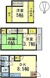 京都市山科区椥辻中在家町の一戸建て