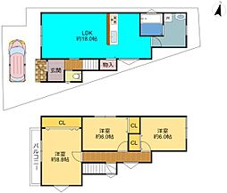 尼崎市西昆陽３丁目の一戸建て