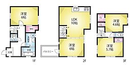 北区中里３丁目の一戸建て