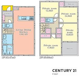 西区南堀越115　2号棟