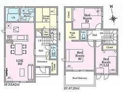 豊田市平山町3丁目第1期全2棟1号棟　新築戸建て