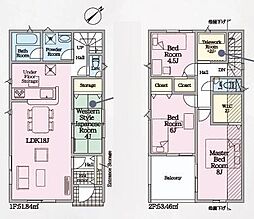 豊田市野見山町全2棟1号棟　新築戸建て
