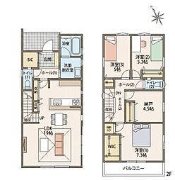 豊田市平戸橋町　全5棟5号棟　新築戸建て