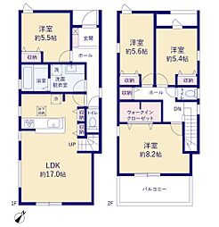 岡崎市宇頭町全2棟2号棟　新築戸建