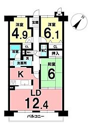ダイアパレス岡崎南公園　西棟
