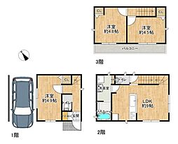 大阪市東淀川区豊新３丁目の一戸建て