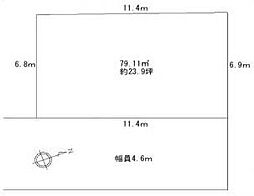 吹田市岸部北3丁目　建築条件無し　売り土地