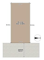 摂津市新在家2丁目　建築条件無し　売り土地