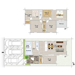 豊橋市西橋良町1期 新築戸建(全5棟)3号棟