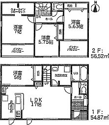 豊橋市仁連木町58期 新築戸建（全3棟）2号棟