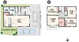 豊橋市花中町23ーP1 新築戸建(全2棟)2号棟