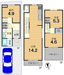 京都市伏見区深草出羽屋敷町の一戸建て