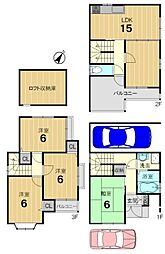 京都市西京区下津林中島町の一戸建て