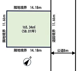 江別市錦町の土地