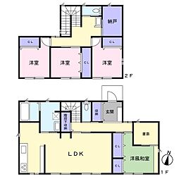 白を基調とした一戸建て住宅