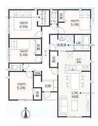豊川市伊奈町佐脇原　第2期　新築全2棟　1号棟（平屋建て）