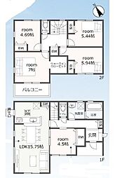 豊川市伊奈町正庵 第1期 新築全4棟 2号棟(2階建て)