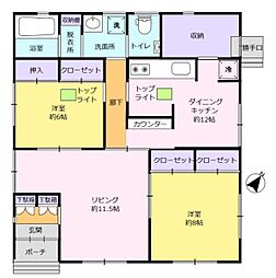 無垢材を使用した平家　オール電化で魅力あふれる住宅です