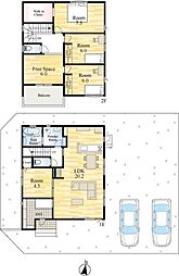 佐賀市鍋島町八戸溝一丁目1号地　2階建　4LDK