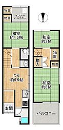 東大阪市若江本町１丁目の一戸建て