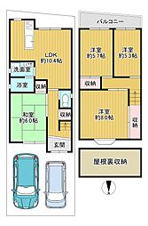 東大阪市中石切町３丁目の一戸建て