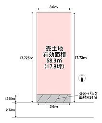 東大阪市荒川３丁目の土地