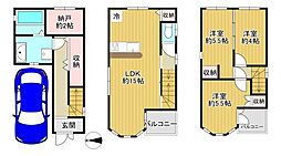 東大阪市長堂２丁目の一戸建て