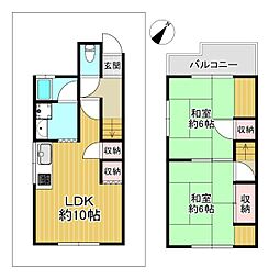 東大阪市上六万寺町の一戸建て