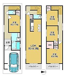 東大阪市足代３丁目の一戸建て