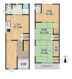 東大阪市西堤学園町２丁目の一戸建て