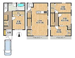 東大阪市中小阪３丁目の一戸建て