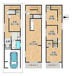 東大阪市足代３丁目の一戸建て
