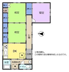島田市旗指 築古平家住宅 3部屋ダイニングキッチン