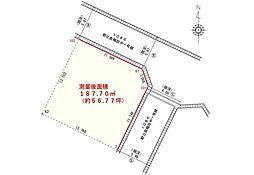 焼津市八楠 角地 約56坪 更地でのお渡し