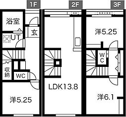 札幌市白石区米里一条３丁目の一戸建て