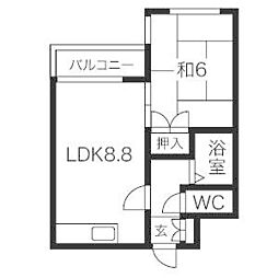 プレサント琴似1-3