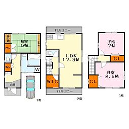 草津市野村２丁目の一戸建て