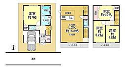 大阪市東住吉区住道矢田９丁目の一戸建て