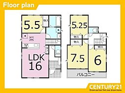 一宮市浅井町大日比野5期　C号棟　全3棟