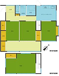 日立市滑川町-庭付き縁側付-