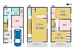 大阪市平野区瓜破東２丁目の一戸建て