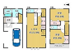 八尾市跡部北の町１丁目の一戸建て