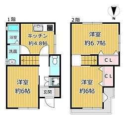 八尾市萱振町３丁目の一戸建て