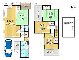 八尾市東太子１丁目の一戸建て