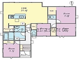 新築戸建　リーブルガーデン姶良市東餅田　3号棟