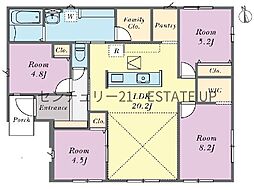 新築戸建　リガーレ姶良市東餅田　1号棟