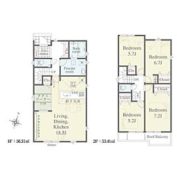 リナージュ　沼津市下香貫　01期　全1棟　1号棟