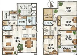 中村区日比津町四丁目　新築戸建　全3棟　2号地