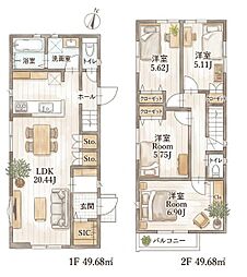 千種区霞ヶ丘一丁目　新築戸建　2号棟