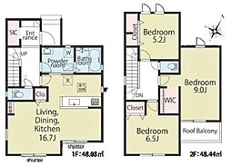 東海市加木屋町 新築戸建 全2棟 2号棟